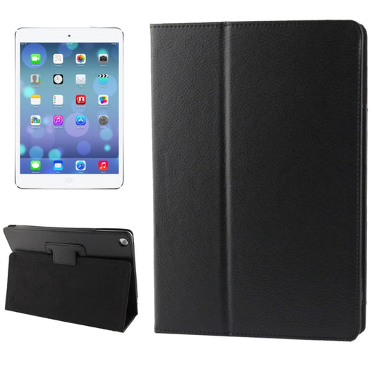 Litchi Texture Flip Leather Case with Holder & Sleep / Wake-up Function for iPad Air(Black) by buy2fix
