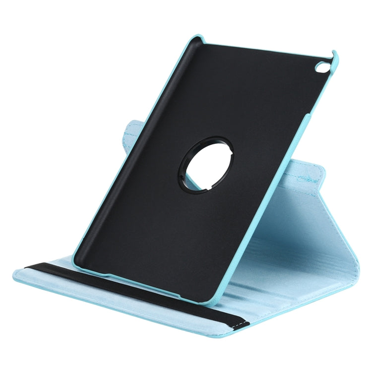 For iPad 9.7 (2018) & iPad 9.7 (2017) & Air 2 & Air 360 Degree Rotation Litchi Texture Leather Case with 2 Gears Holder(Blue) - iPad 9.7 (2018) & (2017) Cases by buy2fix | Online Shopping UK | buy2fix