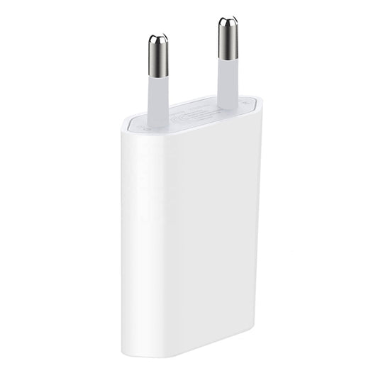 5V / 1A (EU Plug) USB Charger Adapter For iPhone, Galaxy, Huawei, Xiaomi, LG, HTC and Other Smart Phones, Rechargeable Devices(White) by buy2fix