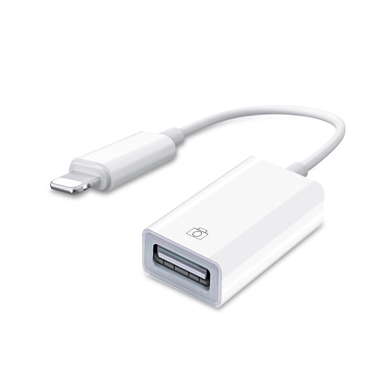 USB OTG Connection Kit (10cm)(White) - Converter & Adapter by buy2fix | Online Shopping UK | buy2fix