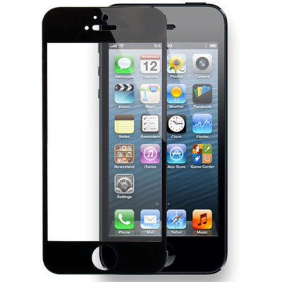 Tempered Glass Protective Film for iPhone 5 & 5S & 5C(Black) by buy2fix