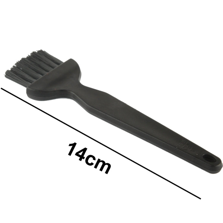 Electronic Component 7 Beam Flat Handle Antistatic Cleaning Brush, Length: 14cm(Black) by buy2fix