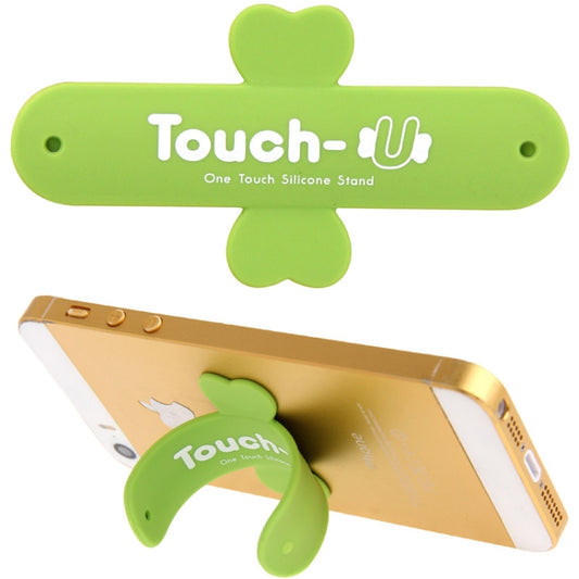 100 PCS Touch-u One Touch Universal Silicone Stand Holder(Green) by buy2fix