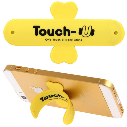 100 PCS Touch-u One Touch Universal Silicone Stand Holder, 100 PCS Touch-u One Touch Universal Silicone Stand Holder(Yellow) by buy2fix