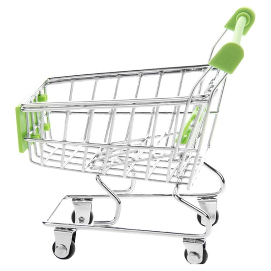 Universal Mini Grocery Shopping Cart Style Desktop Storage Box / Holder(Green) by buy2fix