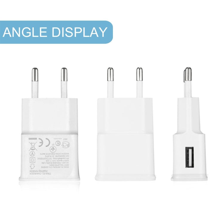Charger Sync Cable + EU Plug Travel Charger(White) - USB Charger by buy2fix | Online Shopping UK | buy2fix