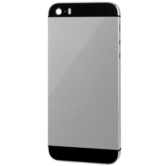 Full Housing Alloy Back Cover with Mute Button + Power Button + Volume Button + Nano SIM Card Tray for iPhone 5S(Grey) - iPhone 5 Parts by buy2fix | Online Shopping UK | buy2fix