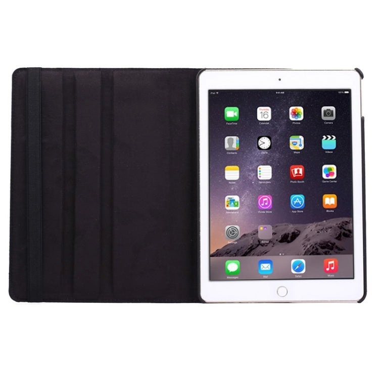 360 Degree Rotation Litchi Texture Flip Leather Case with 2 Gears Holder for iPad Air 2(Black) - More iPad Cases by buy2fix | Online Shopping UK | buy2fix