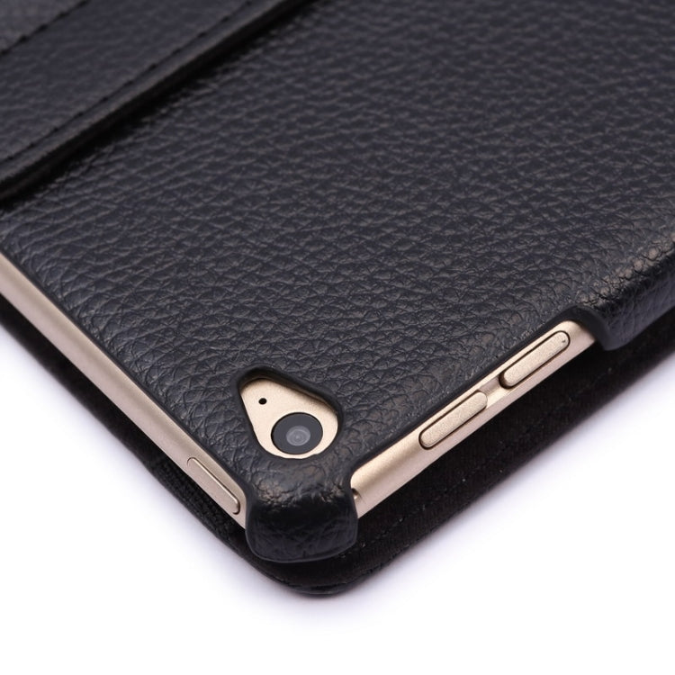 360 Degree Rotation Litchi Texture Flip Leather Case with 2 Gears Holder for iPad Air 2(Black) - More iPad Cases by buy2fix | Online Shopping UK | buy2fix