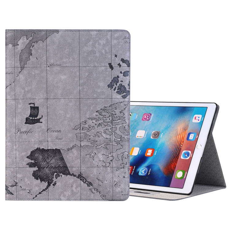 Retro World Map Pattern Leather Case with Holder & Card Slots & Wallet for iPad Air 2, Random Delivery(Grey) - More iPad Cases by buy2fix | Online Shopping UK | buy2fix