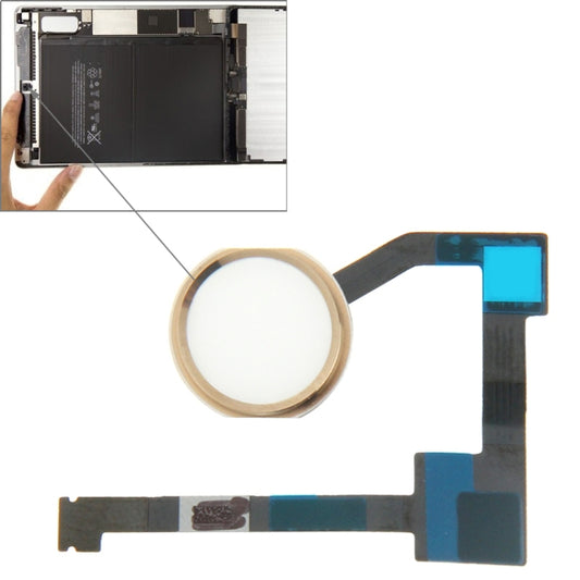Original Home Button Flex Cable for iPad Air 2 / 6(Gold) by buy2fix