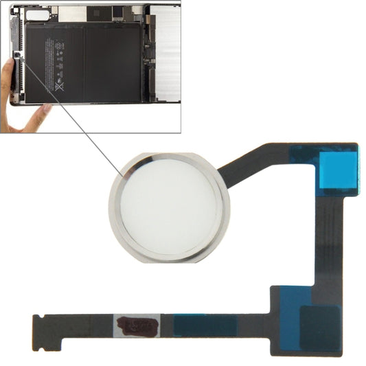 Original Home Button Flex Cable for iPad Air 2 / 6(Silver) by buy2fix
