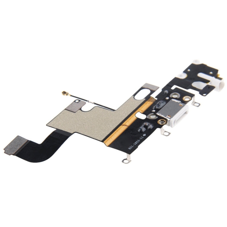 Charging Port Dock Connector Flex Cable for iPhone 6(White) by buy2fix