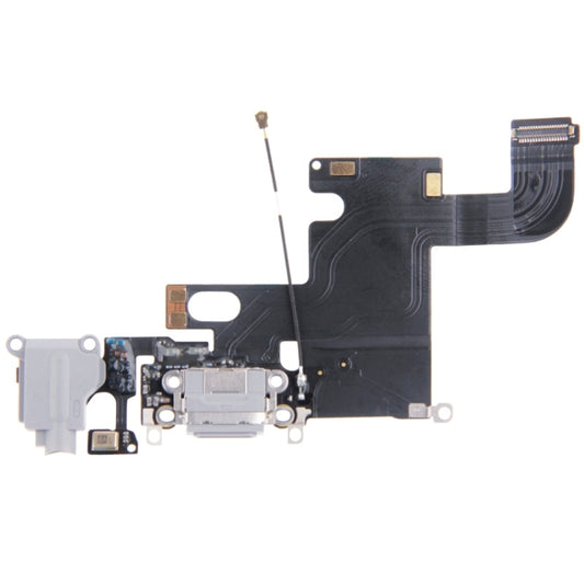 Charging Port Dock Connector Flex Cable for iPhone 6(Grey) by buy2fix