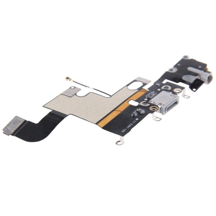 Charging Port Dock Connector Flex Cable for iPhone 6(Grey) by buy2fix