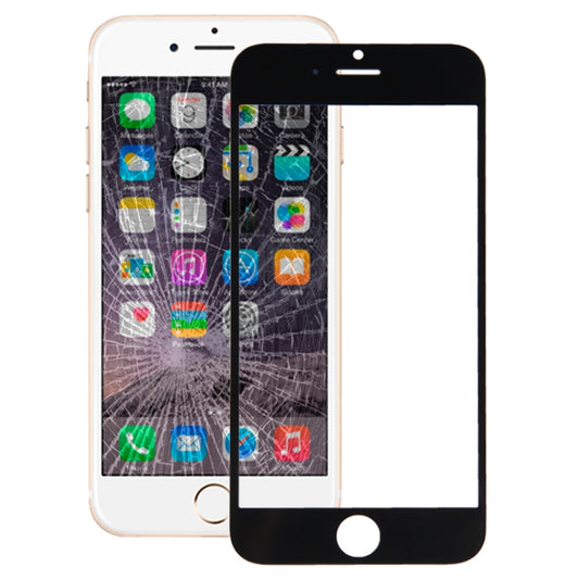 Front Screen Outer Glass Lens for iPhone 6(Black) by buy2fix