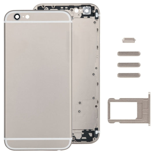 Full Assembly Housing Cover for iPhone 6, Including Back Cover & Card Tray & Volume Control Key & Power Button & Mute Switch Vibrator Key(Gold) - iPhone 6/6 Plus Parts by buy2fix | Online Shopping UK | buy2fix