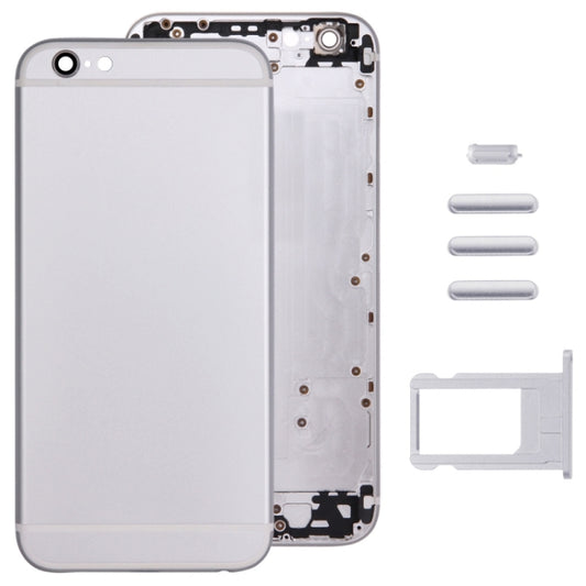 Full Assembly Housing Cover for iPhone 6, Including Back Cover & Card Tray & Volume Control Key & Power Button & Mute Switch Vibrator Key(Silver) by buy2fix