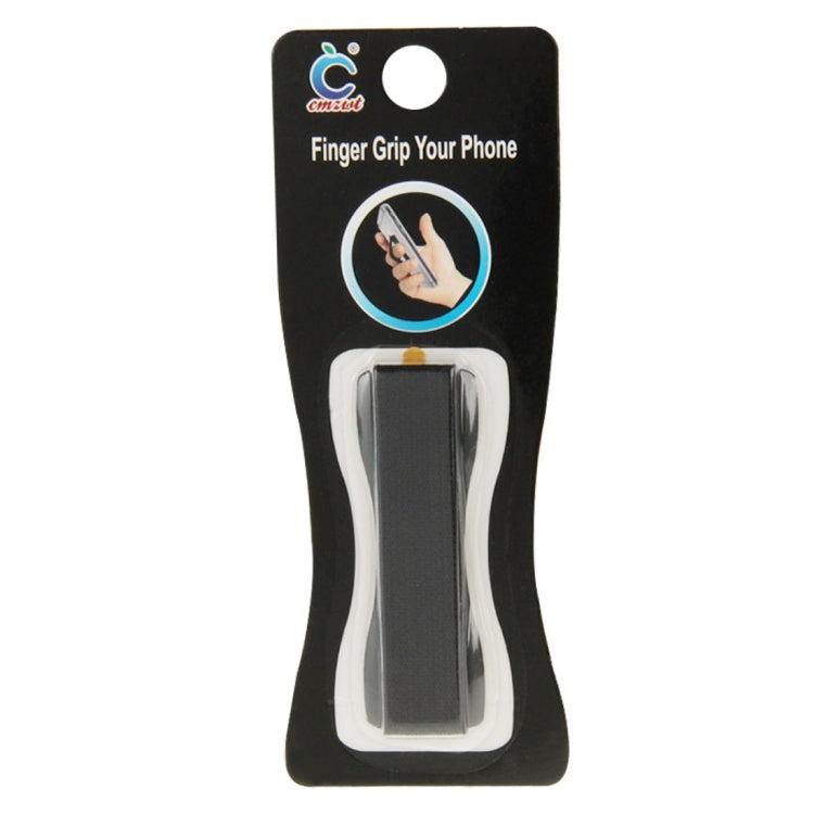 Finger Grip Phone Holder for iPhone, Galaxy, Sony, Lenovo, HTC, Huawei, and other Smartphones(Black) by buy2fix