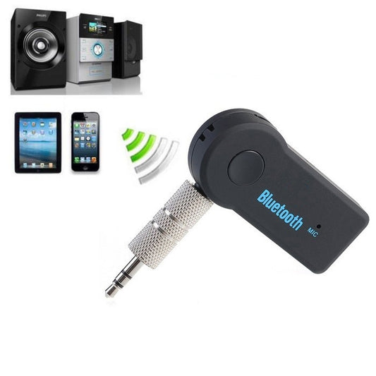 Car Bluetooth Handsfree Music Mic Receiver For iPhone, Galaxy, Sony, Lenovo, HTC, Huawei, and other Smartphones - Bluetooth Adapters by buy2fix | Online Shopping UK | buy2fix