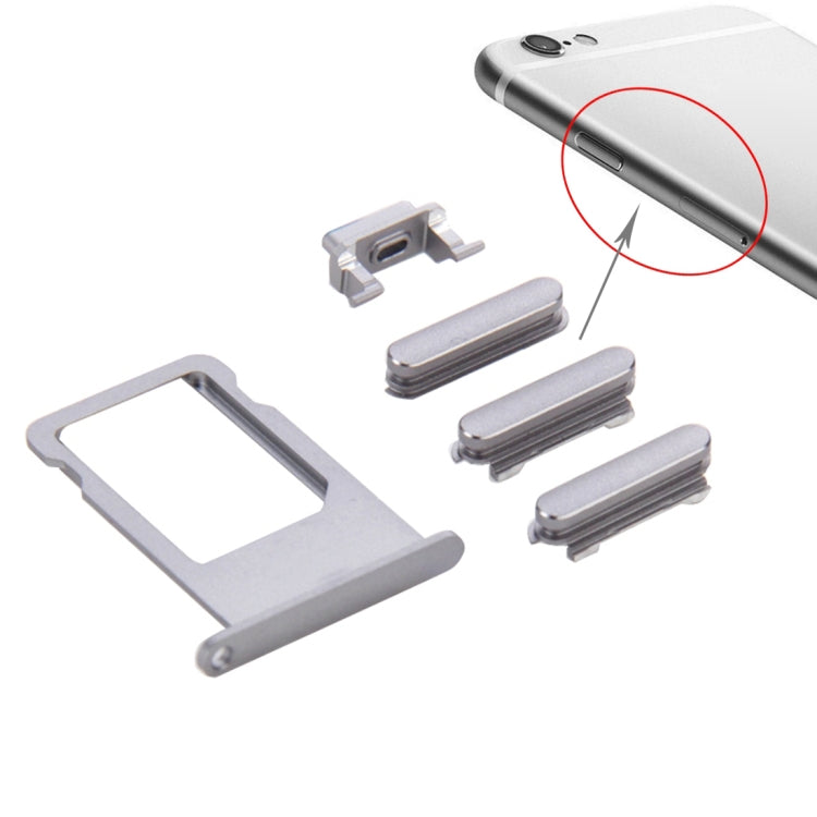 Card Tray for iPhone 6s Plus(Grey) - iPhone 6S/6S Plus Parts by buy2fix | Online Shopping UK | buy2fix