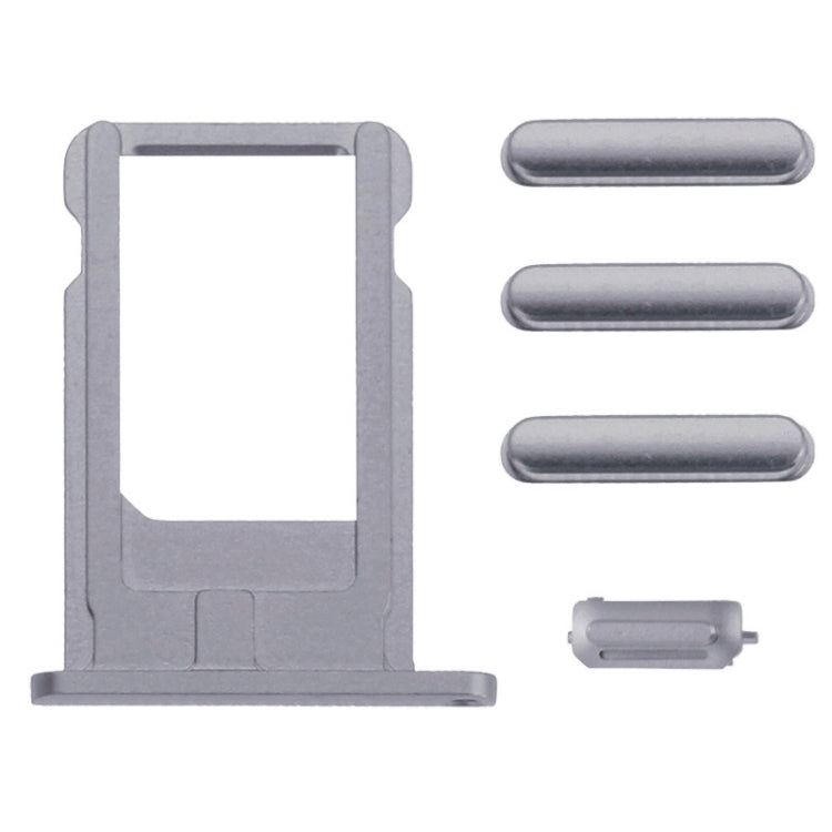 Full Assembly Housing Cover for iPhone 6 Plus, Including Back Cover & Card Tray & Volume Control Key & Power Button & Mute Switch Vibrator Key(Grey) by buy2fix