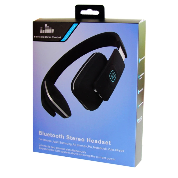 LC-8600 Bluetooth Stereo Headset, For iPad, iPhone, Galaxy, Huawei, Xiaomi, LG, HTC and Other Smart Phones(Black) - Headset & Headphone by buy2fix | Online Shopping UK | buy2fix