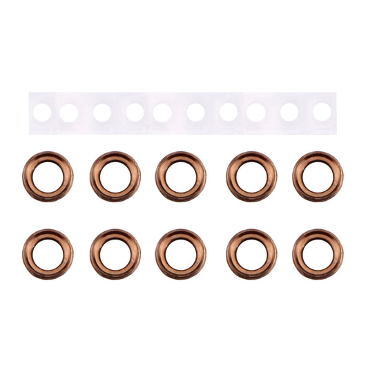 10 Pairs / Set Rear Camera Lens Ring + Flashlight Bracker for iPhone 6 Plus & 6s Plus(Rose Gold) - iPhone 6/6 Plus Parts by buy2fix | Online Shopping UK | buy2fix