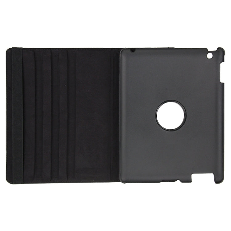 360 Degree Rotatable Leather Case with Sleep / Wake-up Function & Holder for New iPad (iPad 3)(Black) - iPad 4 & 3 & 2 Cases by buy2fix | Online Shopping UK | buy2fix