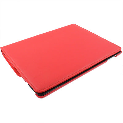360 Degree Rotatable PU Leather Case with Sleep / Wake-up Function & Holder for New iPad (iPad 3) / iPad 2, Red(Red) - iPad 4 & 3 & 2 Cases by buy2fix | Online Shopping UK | buy2fix