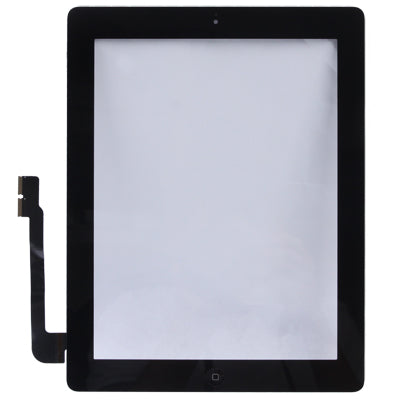 (Controller Button + Home Key Button PCB Membrane Flex Cable + Touch Panel Installation Adhesive) Touch Panel for New iPad (iPad 3)(Black) - iPad 3 by buy2fix | Online Shopping UK | buy2fix