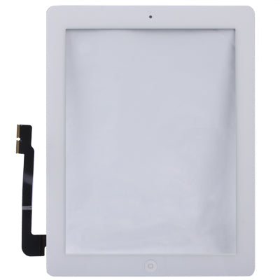 (Controller Button + Home Key Button PCB Membrane Flex Cable + Touch Panel Installation Adhesive) Touch Panel for New iPad (iPad 3)(White) - iPad 3 by buy2fix | Online Shopping UK | buy2fix