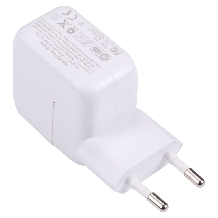 10W USB Power Adapter Travel Charger(EU Plug) - Apple Accessories by buy2fix | Online Shopping UK | buy2fix