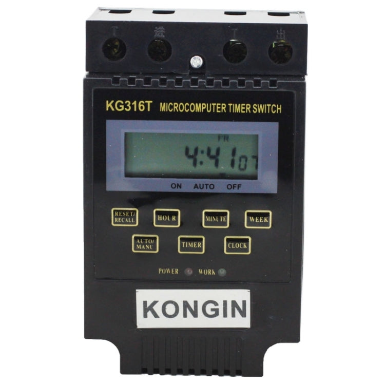 KG316T AC 220V LCD Digital Display Microcomputer Timer Control Switch - Energy Saving Timer Socket by buy2fix | Online Shopping UK | buy2fix