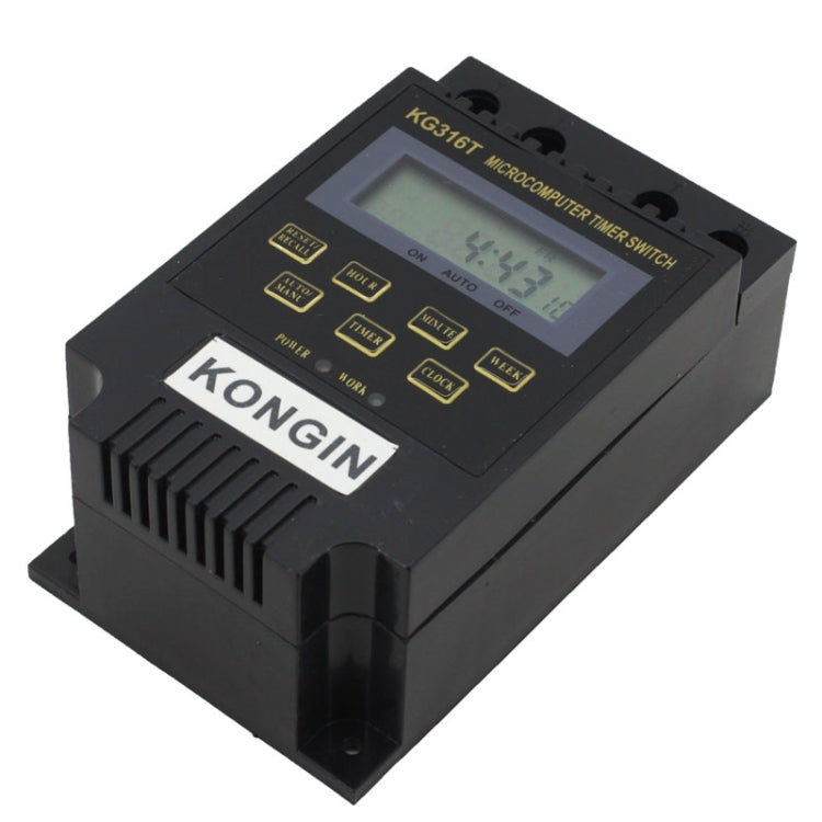 KG316T AC 220V LCD Digital Display Microcomputer Timer Control Switch - Energy Saving Timer Socket by buy2fix | Online Shopping UK | buy2fix