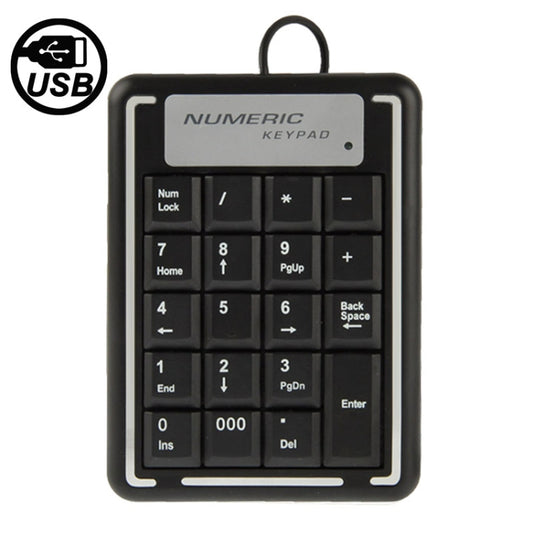 USB Non-synchronous Notebook Computer Numeric Keyboard with 19 Keys by buy2fix