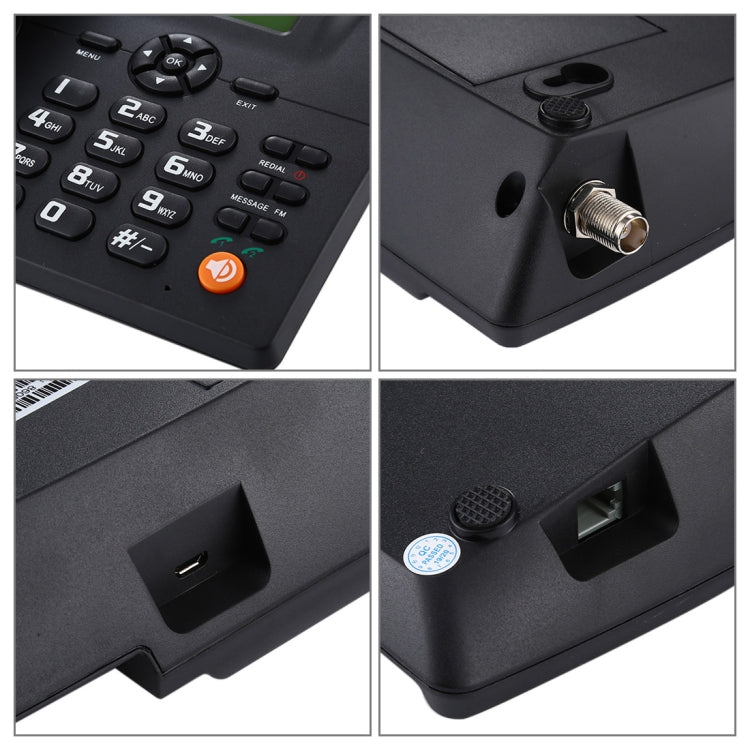 ZT600S  2.4 inch TFT Screen Fixed Wireless GSM Business Phone, Quad band: GSM 850/900/1800/1900Mhz(Black) - Smart Rings / Smart Telephones by buy2fix | Online Shopping UK | buy2fix