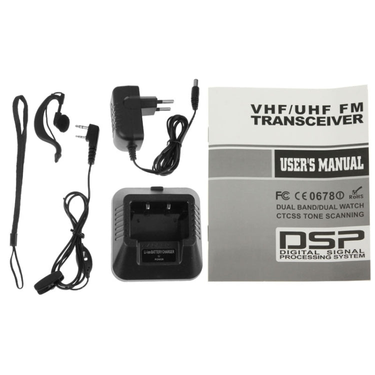 BAOFENG UV-5R Professional Dual Band Transceiver FM Two Way Radio Walkie Talkie Transmitter(Black) - Handheld Walkie Talkie by BAOFENG | Online Shopping UK | buy2fix