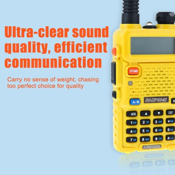BAOFENG UV-5R Professional Dual Band Transceiver FM Two Way Radio Walkie Talkie Transmitter(Black) - Handheld Walkie Talkie by BAOFENG | Online Shopping UK | buy2fix