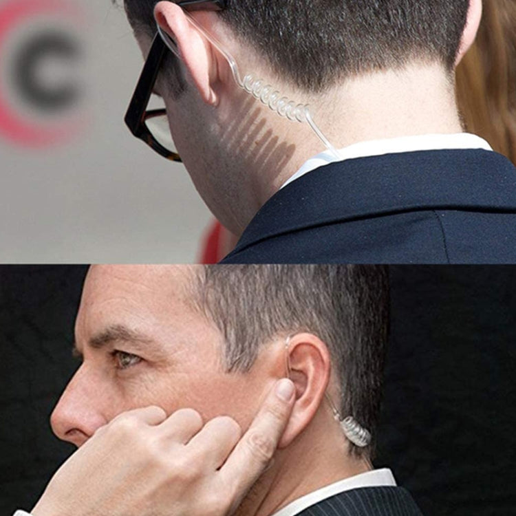 Handheld Transceiver Earpiece Headset for Walkie Talkies, 3.5mm + 2.5mm Plug(Black) - Microphones & Headsets by buy2fix | Online Shopping UK | buy2fix