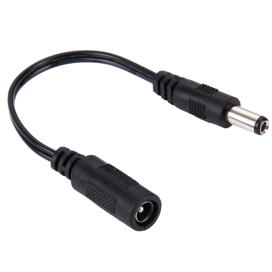 5.5 x 2.1mm DC Female to 5.5 x 2.5mm DC Male Power Connector Cable for Laptop Adapter, Length: 15cm(Black) - Universal Power Adapter by buy2fix | Online Shopping UK | buy2fix