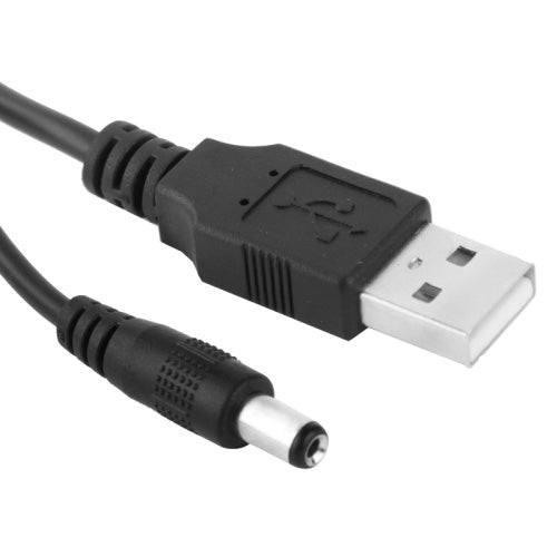USB Male to DC 5.5 x 2.1mm Power Cable, Length: 1m - Universal Power Adapter by buy2fix | Online Shopping UK | buy2fix