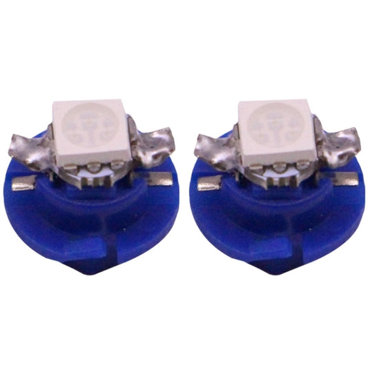 2 PCS B8.4 Blue Light 0.2W 12LM 1 LED SMD 5050 LED Instrument Light Bulb Dashboard Light for Vehicles, DC 12V(Blue) by buy2fix