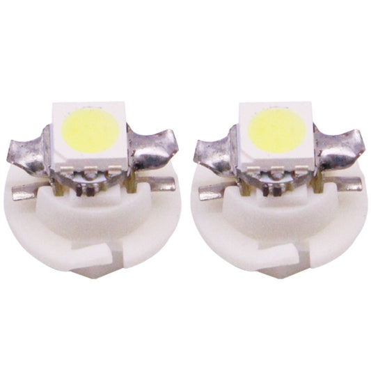 2 PCS B8.4 White Light 0.2W 12LM 1 LED SMD 5050 LED Instrument Light Bulb Dashboard Light for Vehicles, DC 12V(White) by buy2fix