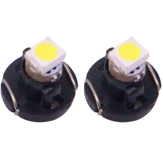2 PCS T3 White Light 0.1W 5LM 1 LED SMD 3528 LED Instrument Light Bulb Dashboard Light for Vehicles, DC 12V(Black) by buy2fix