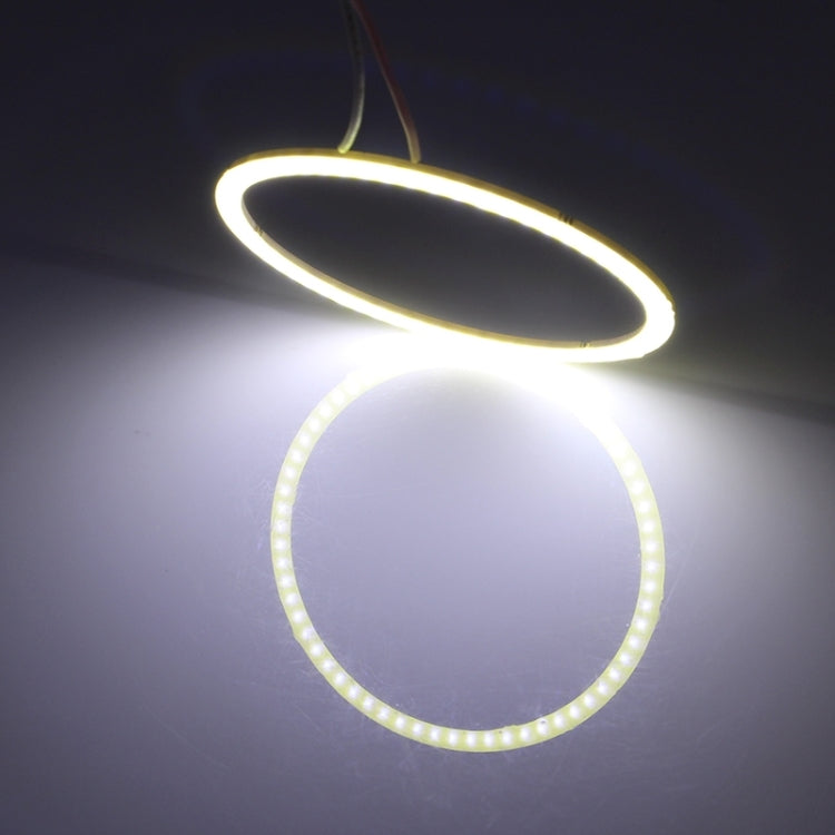 70mm 5W 180LM Angel Eyes Circles Car Headlight White Light COB LED Lights for Vehicles, DC 12-24V - Eagle Eye Lamps by buy2fix | Online Shopping UK | buy2fix