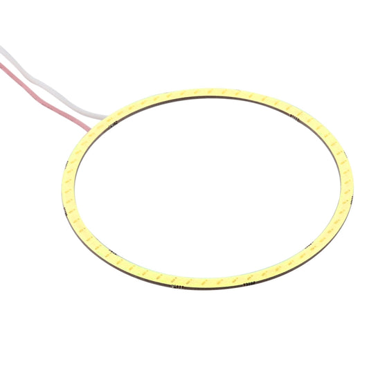 90mm 5W 180LM Angel Eyes Circles Car Headlight COB LED Lights for Vehicles, DC 12-24V(White Light) by buy2fix