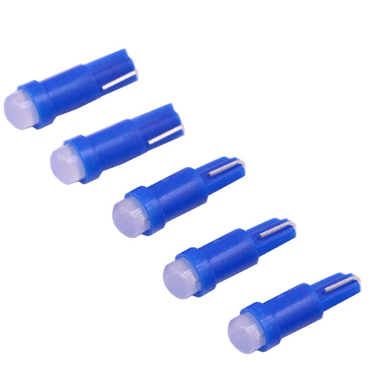 5 PCS T5 0.5W 20LM Blue Light 1 LED COB LED Instrument Light Bulb Dashboard Light for Vehicles, DC 12V(Blue) by buy2fix