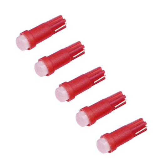 2 PCS T5 0.5W 20LM Red Light 1 LED COB LED Instrument Light Bulb Dashboard Light for Vehicles, DC 12V(Red) by buy2fix