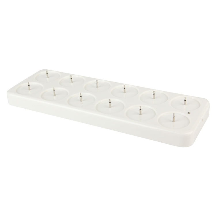 12 PCS Flameless LED Tealight Flicker Candle Light, Rechargeable Home Decoration Light with Charging Board - Holiday Lights by buy2fix | Online Shopping UK | buy2fix
